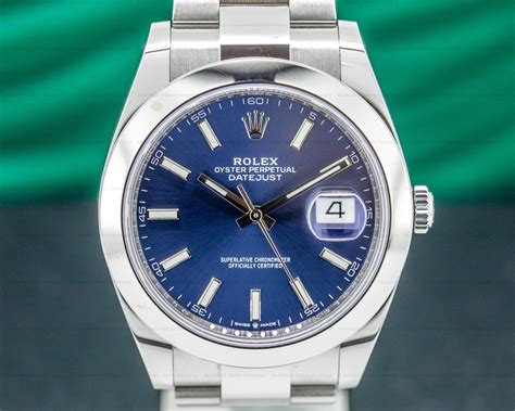 rolex 126300 datejust 41 oyster blue|rolex 126300 retail price.